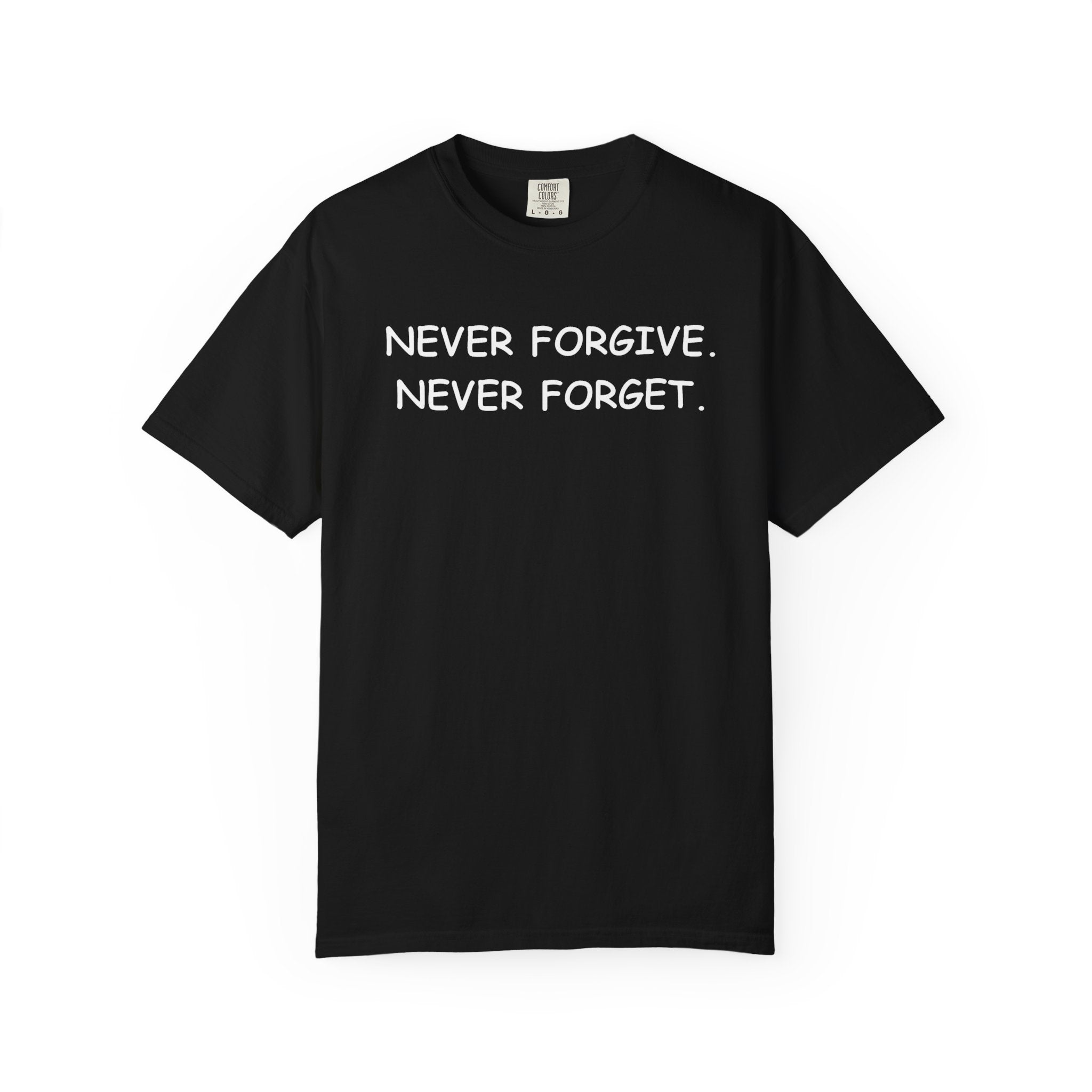 Never Forgive, Never Forget (Comic Sans)