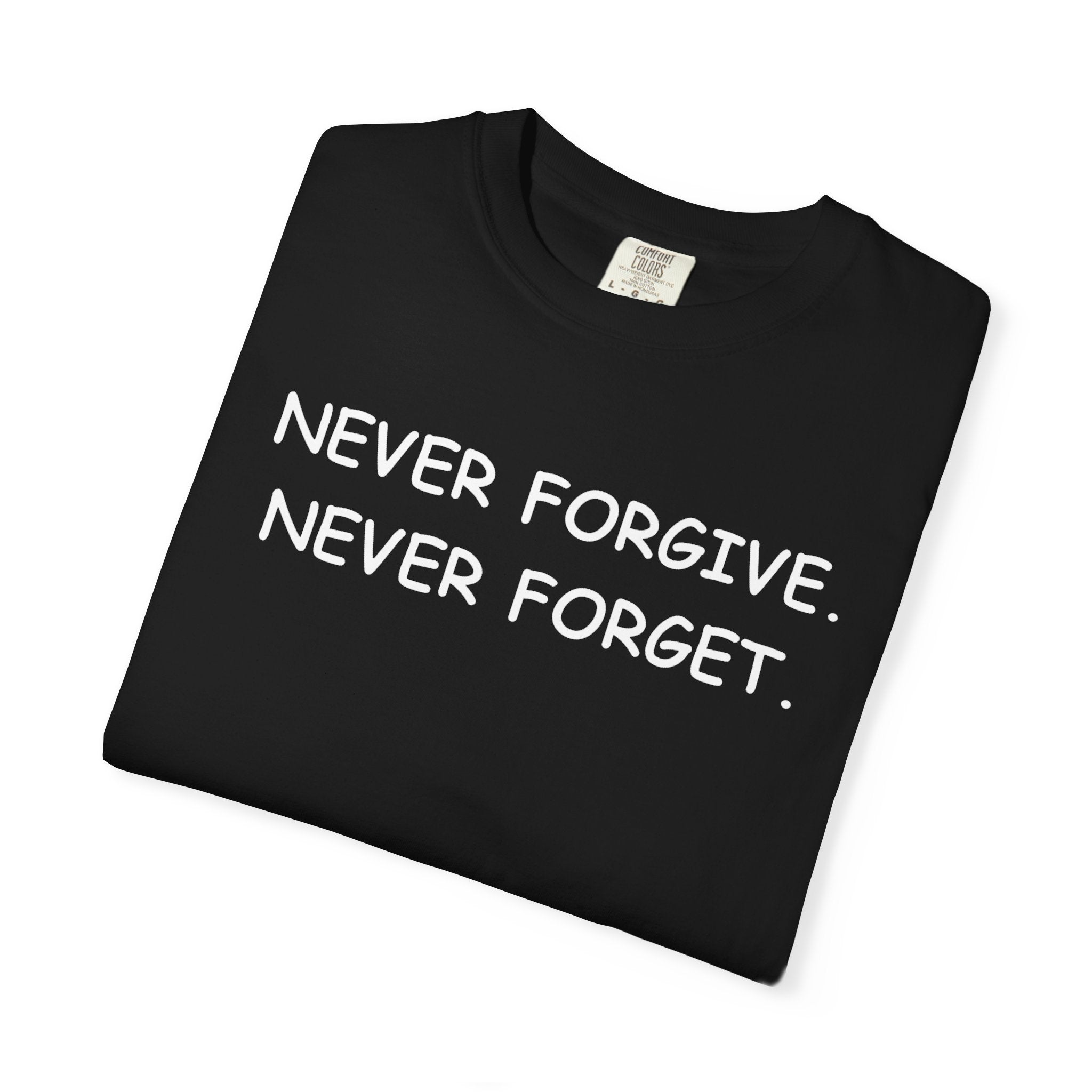 Never Forgive, Never Forget (Comic Sans)