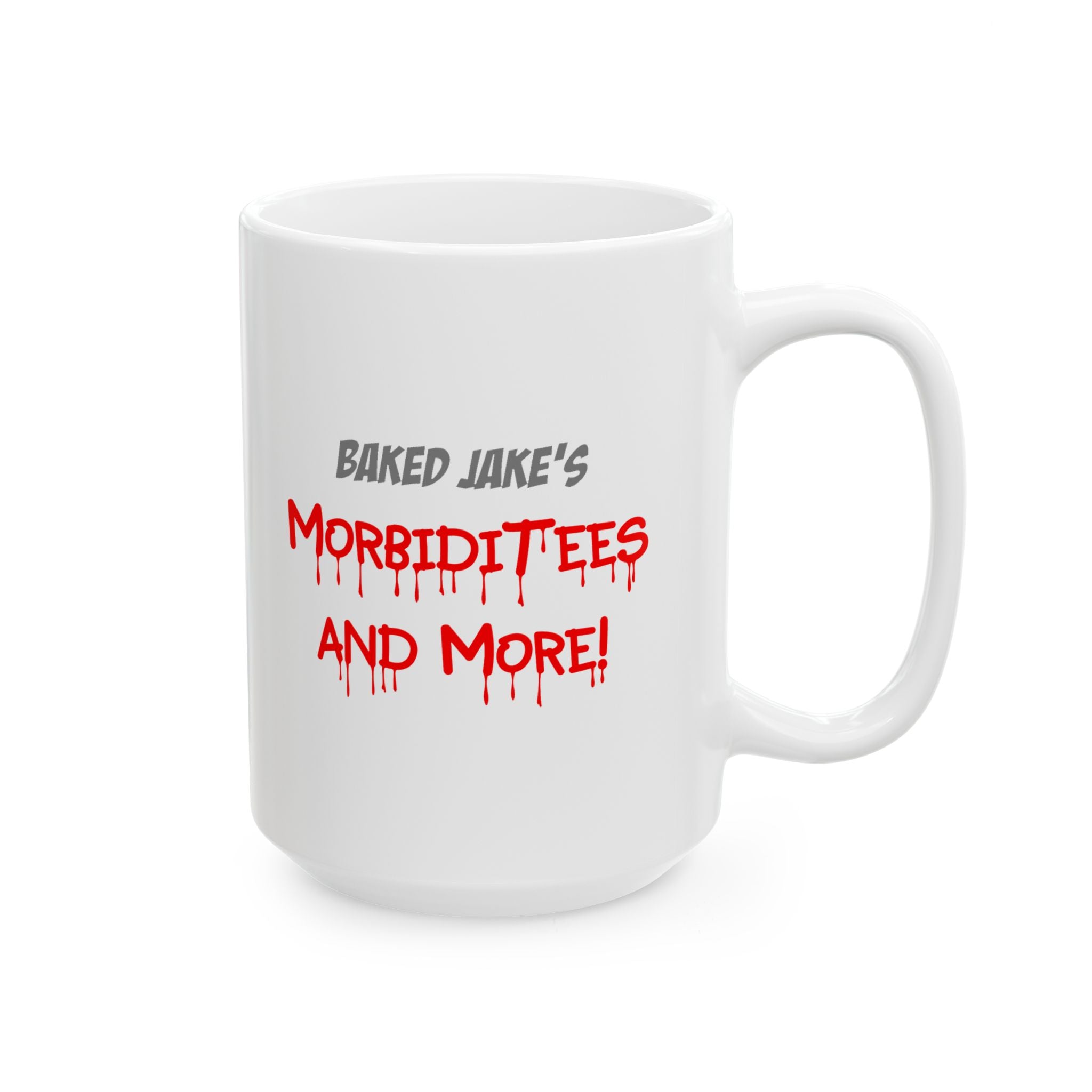 Ceramic Coffee Mug – “Morbiditees and More” Printed Design