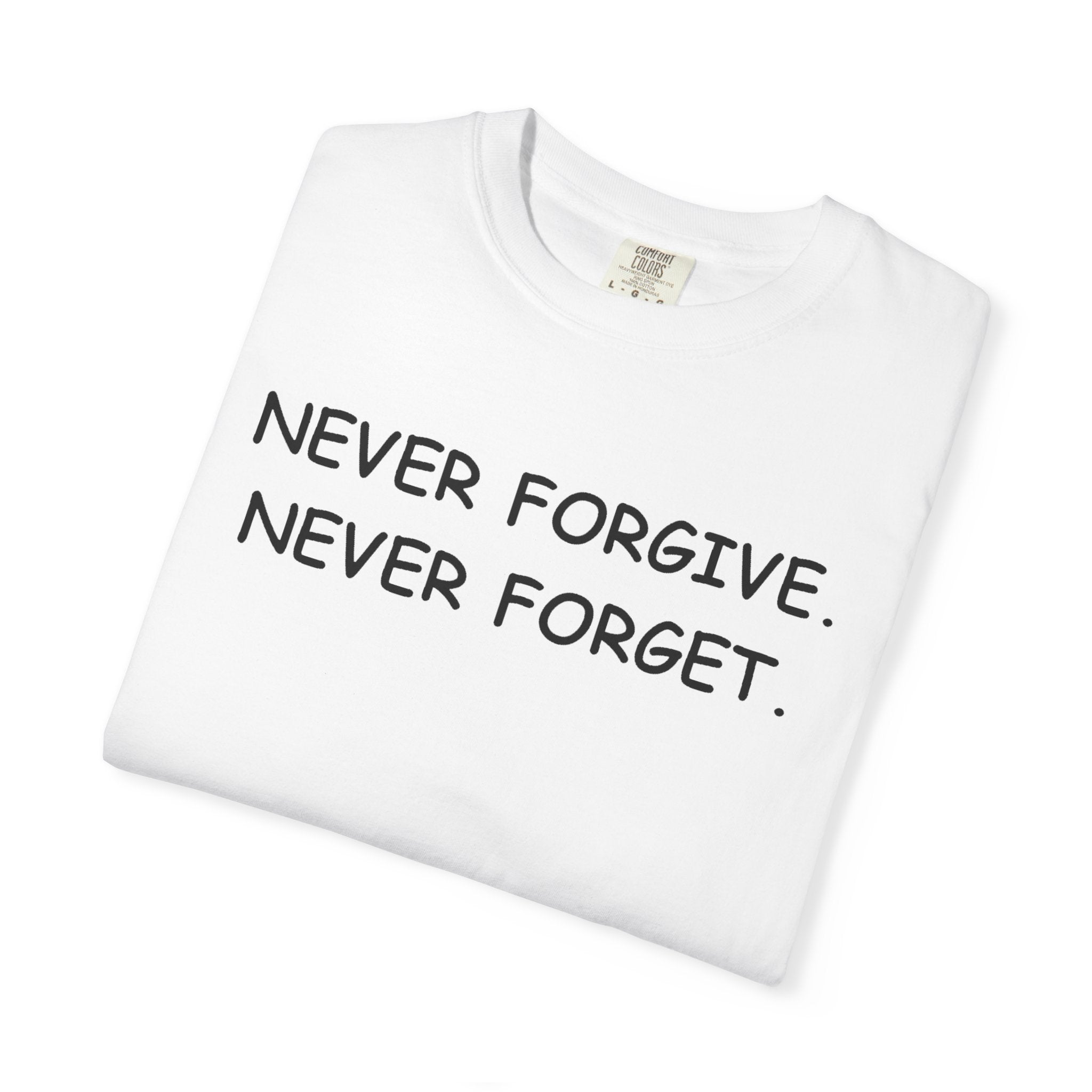Never Forgive, Never Forget (Comic Sans)