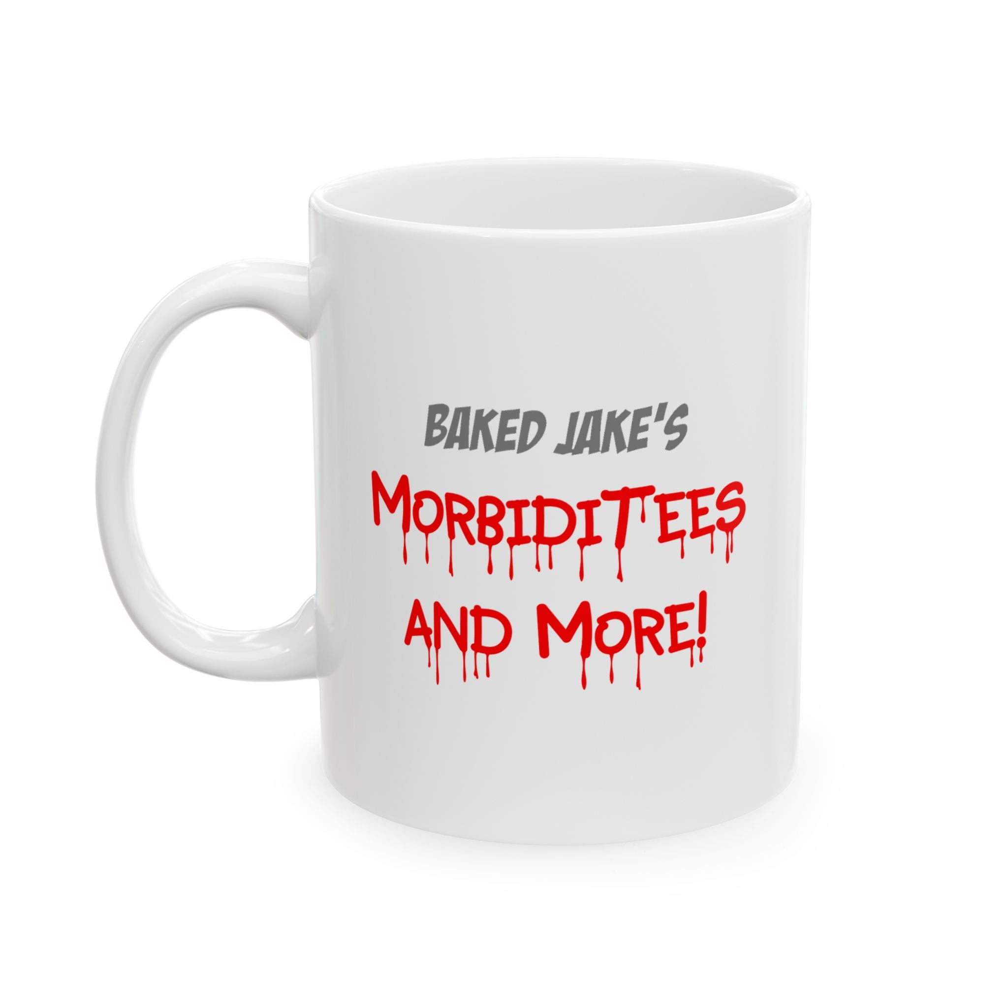 Ceramic Coffee Mug – “Morbiditees and More” Printed Design